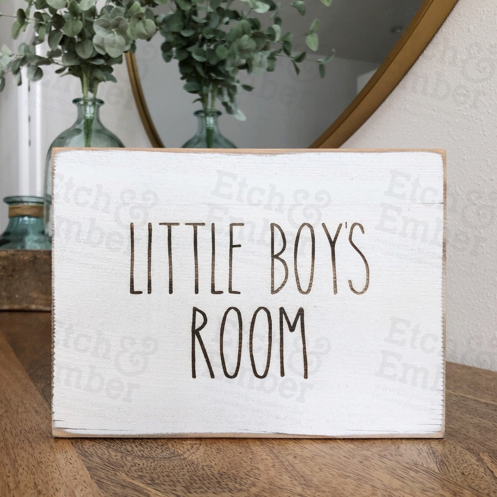 Little Boys Room Bathroom Farmhouse Sign- Free Shipping Signs