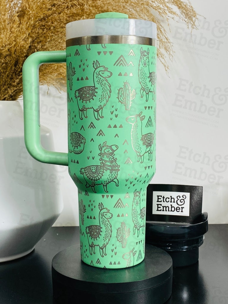 Llama Stanley Adventure Quencher 40 oz tumbler – Etch and Ember