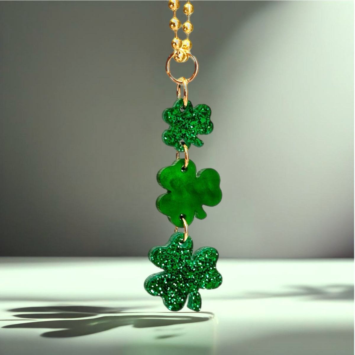 Lucky Clovers Tumbler Handle Charm for HydroJug