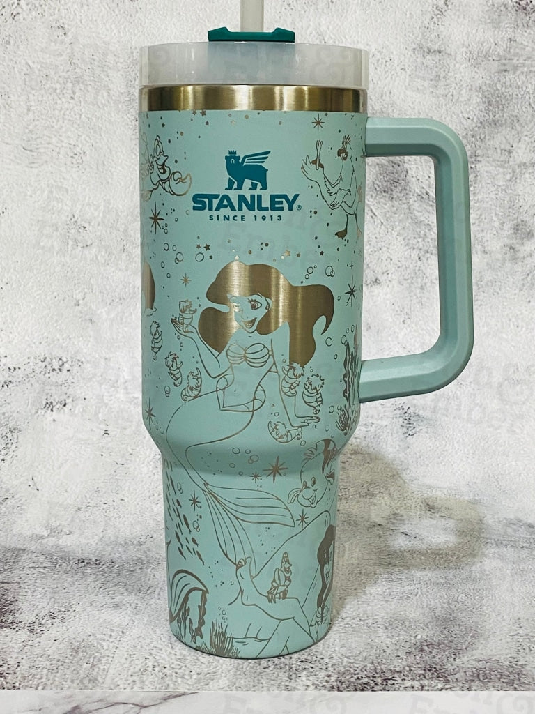 Magical Vacation Characters Engraved Stanley Adventure Quencher 40oz Tumbler  