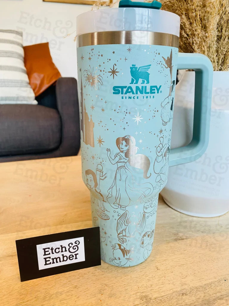 Magical Vacation Custom Stanley Adventure Quencher 40 oz tumbler Abalone