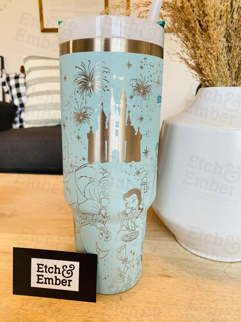 40oz stanley tumblers Magical Vacation Custom Stanley Adventure Quencher 40 oz tumbler Abalone