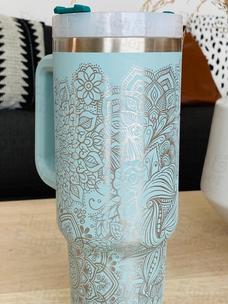 Mandala Custom Stanley Adventure Quencher 40 Oz Tumbler Tumblers