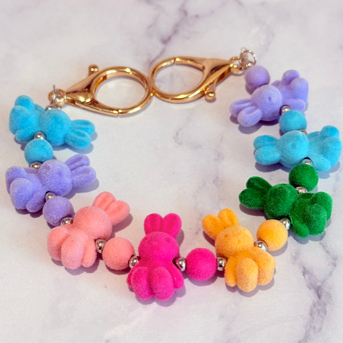 Marshmallow Bunnies Deluxe Tumbler Charm Necklace