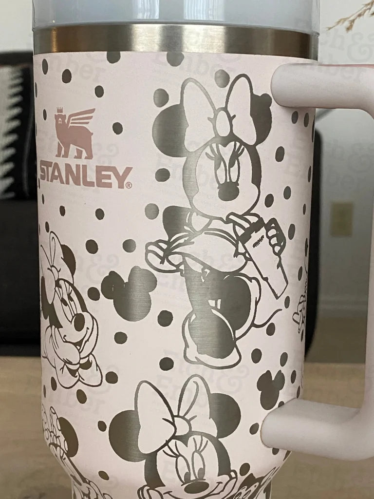 Minnie Themed Stanley 40Oz Engraved Tumbler