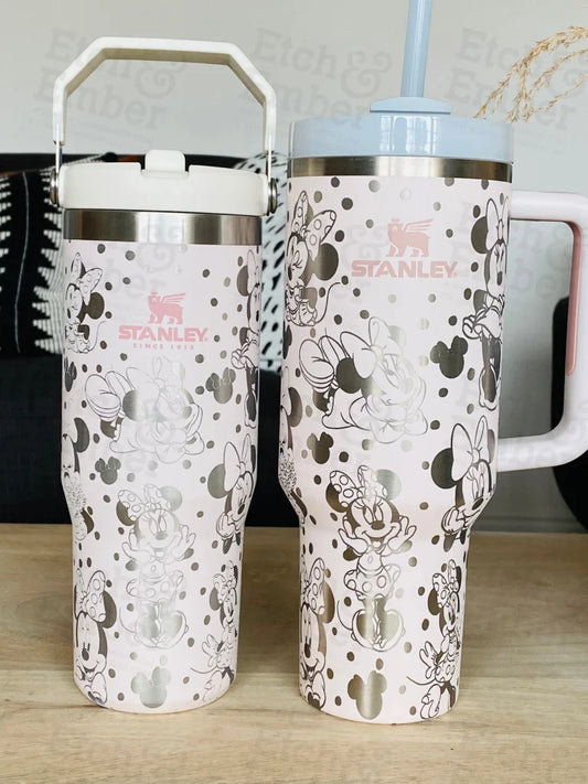 Minnie Themed Stanley 40Oz Engraved Tumbler