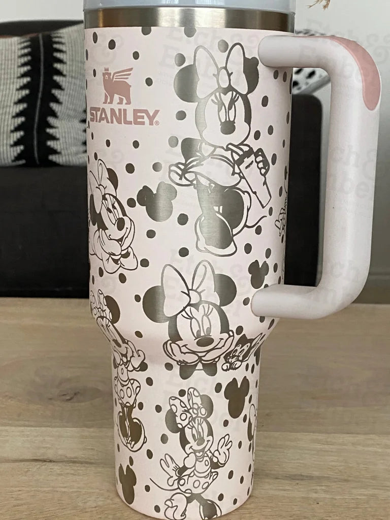Minnie Themed Stanley 40oz Engraved Tumbler – Etch and Ember