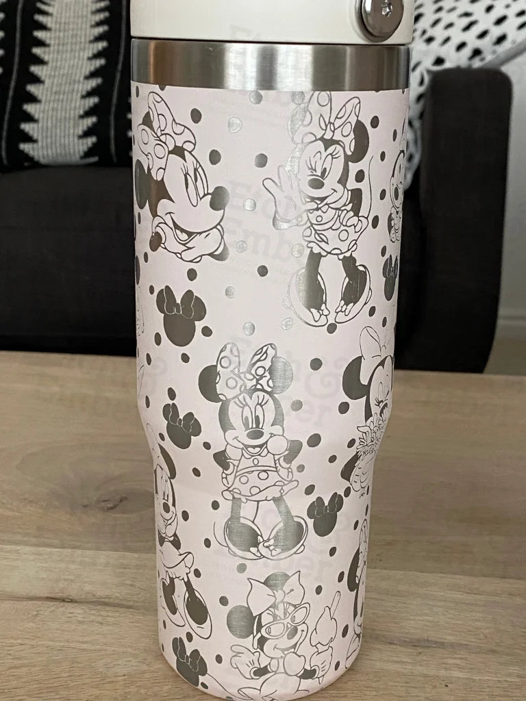 Minnie Themed Stanley Ice Flow 30Oz Engraved Tumbler