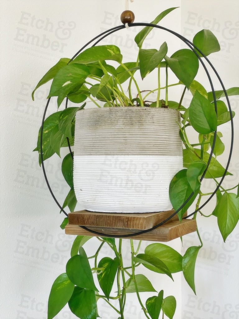 indoor plant hanger with pot Modern Plant Hanger – Etch and Ember