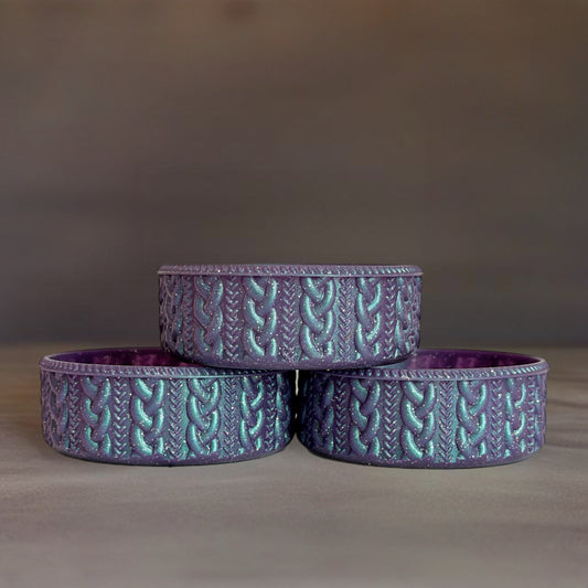 Mystic Mermaid macrame shorty silicone tumbler boot – front view