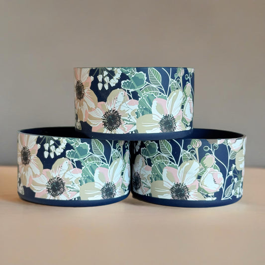 NAVY PINK POPPIES Boot for Stanley