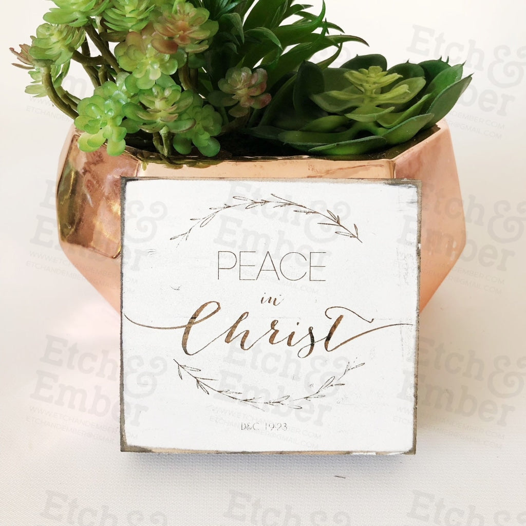 Peace In Christ Farmhouse Sign- Free Shipping Signs