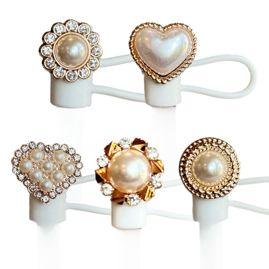 PEARL STRAW TOPPER Tumbler Handle Charm for HydroJug