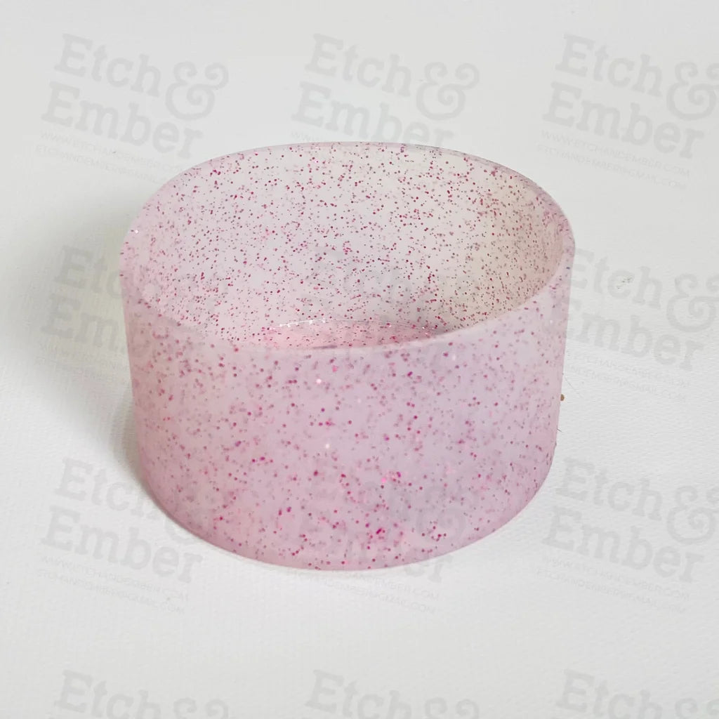 Pink Transparent Glitter Stanley Tumbler Boot -Fits 20-40Oz