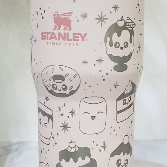Paw Print Engraved Stanley 20 oz IceFlow Flip Straw Tumbler – Etch and Ember