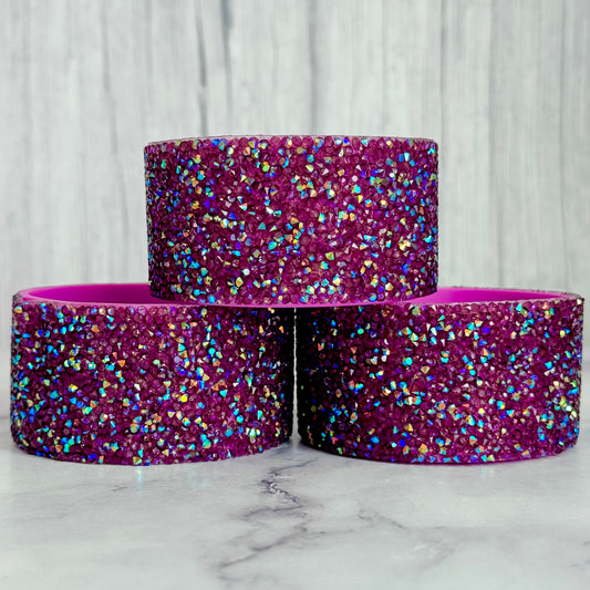 Primrose Druzy bling silicone tumbler boot – front view