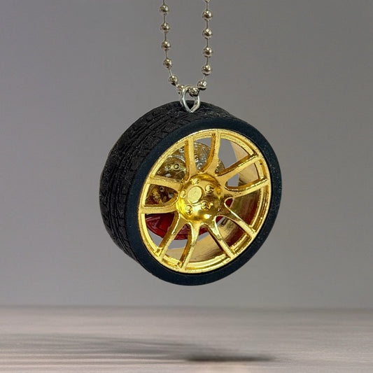 Racecar Wheel Tumbler Handle Charm for Stanley