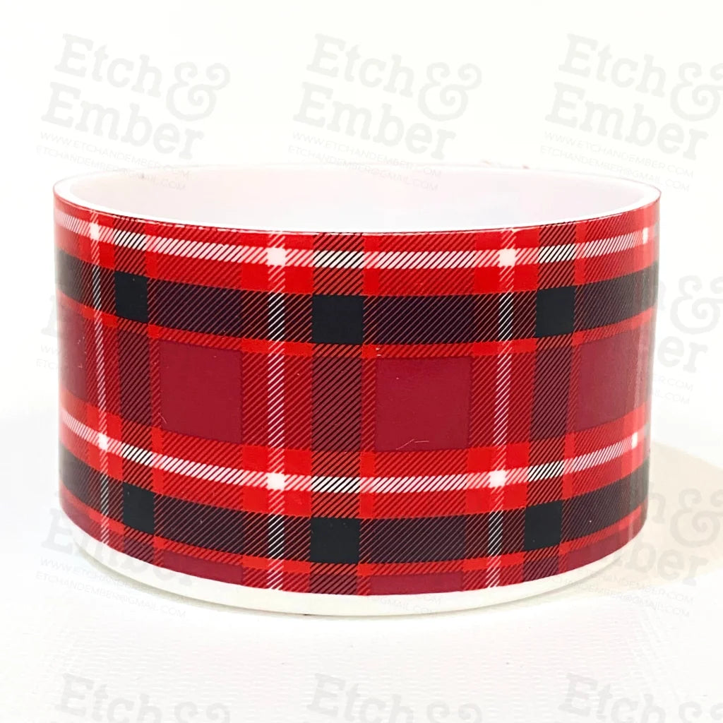 RED PLAID Tumbler Boot -fits 20-40oz – Etch and Ember