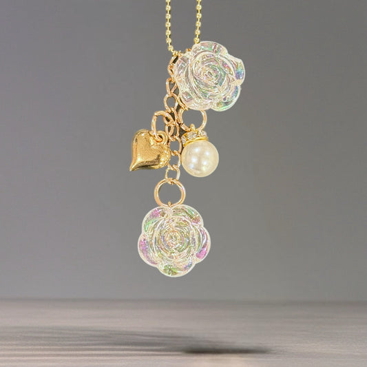 Roses in Bloom Tumbler Handle Charm for Stanley