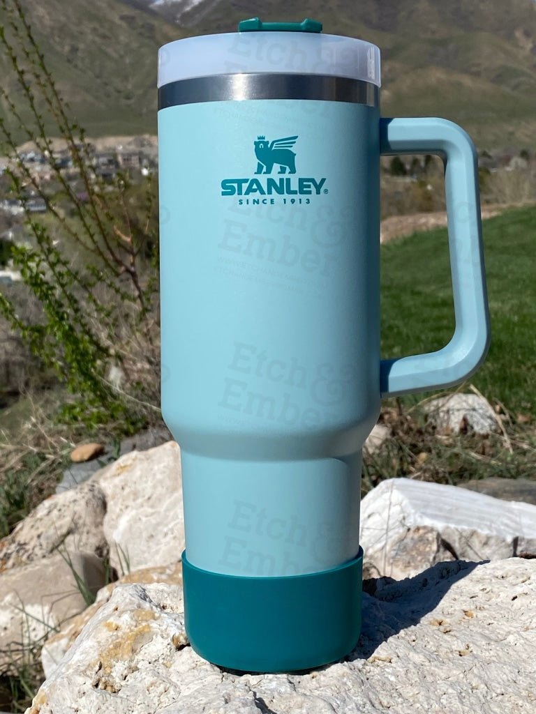 Seafoam Logo Stanley Tumbler Boot -Fits 20-40Oz Available Mid March