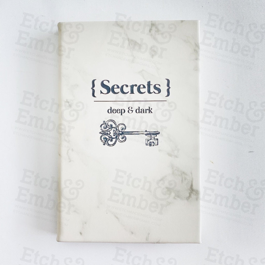 Secrets Deep And Dark Faux Leather Journal- Free Shipping