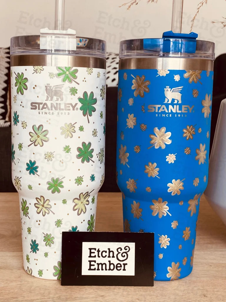 Navy blue sparkle limited edition Stanley tumbler