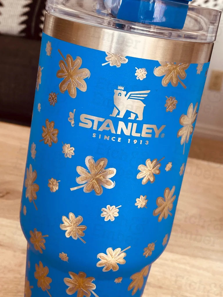 Shamrock Limited Edition Painted Stanley 30Oz Periwinkle Blue