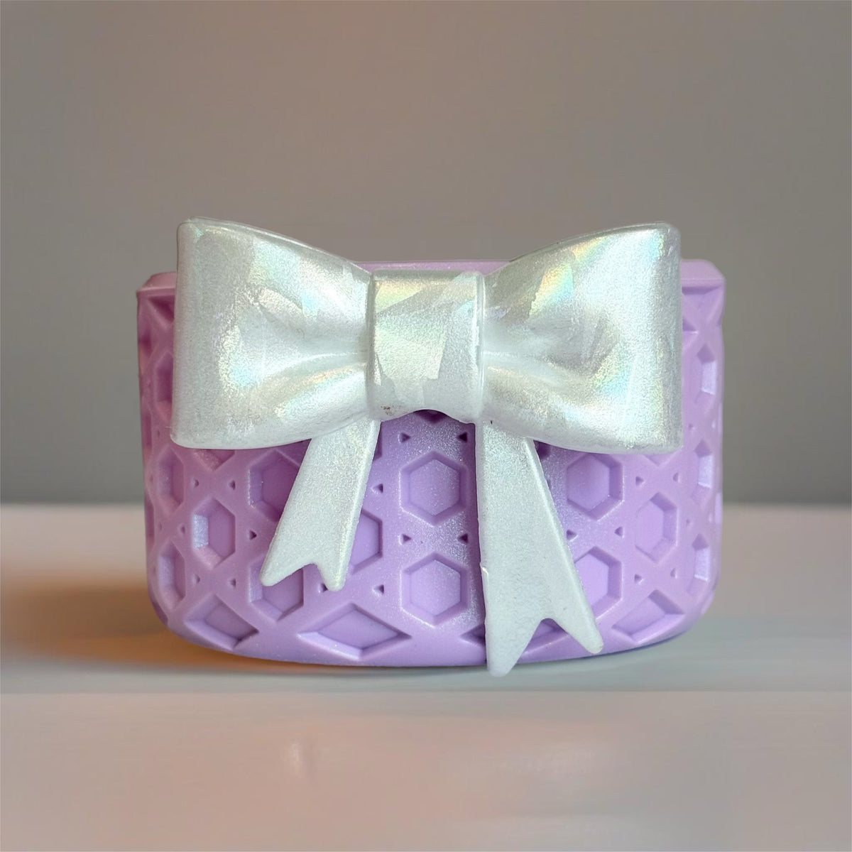 Sour Grape Coquette waffle silicone tumbler boot – view 3