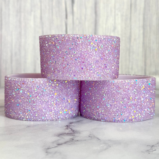 Sour Grape Druzy bling silicone tumbler boot – front view