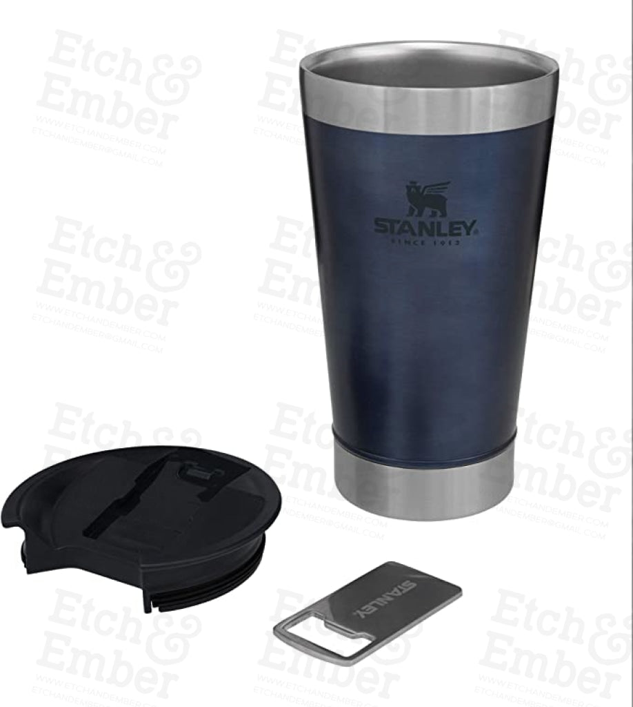 Stanley Classic Stay Chill Vacuum Insulated Pint Glass with Lid, 16oz –  Etch and Ember