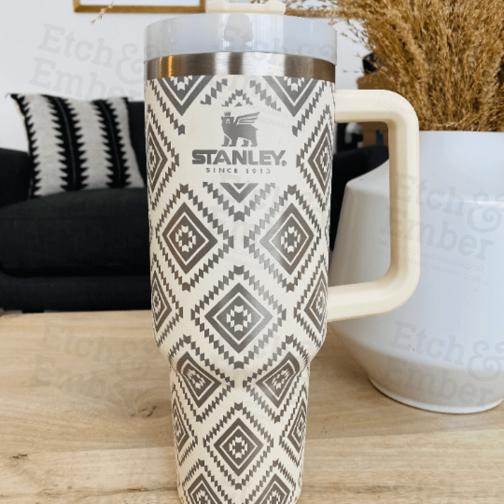 Stanley Engraving Using Your Cup Aztec