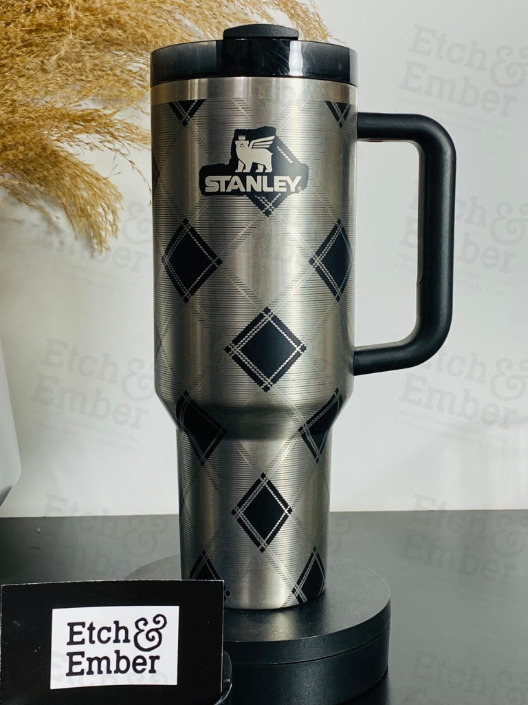 Stanley Engraving Using Your Cup Buffalo Plaid