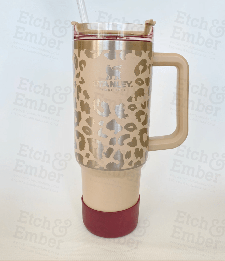 Stanley Engraving Using Your Cup Leopard Print