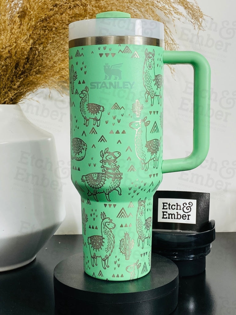 Stanley Engraving Using Your Cup Llamas