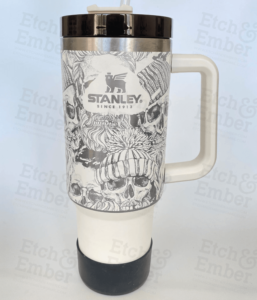 Stanley Engraving Using Your Cup Skulls