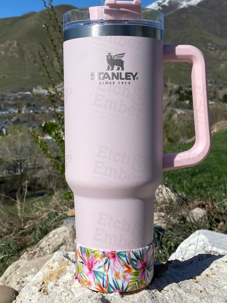 Stargazer Floral Silicon Boot 20-40oz Stanley Simple Modern fast Shipping  Orders Are Shipped Same Day or Next Day as Order is Placed 