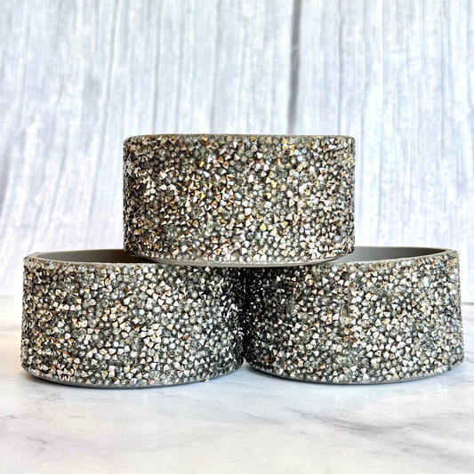 Storm Druzy bling silicone tumbler boot – front view