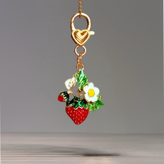 Strawberry Fields Tumbler Handle Charm for Stanley