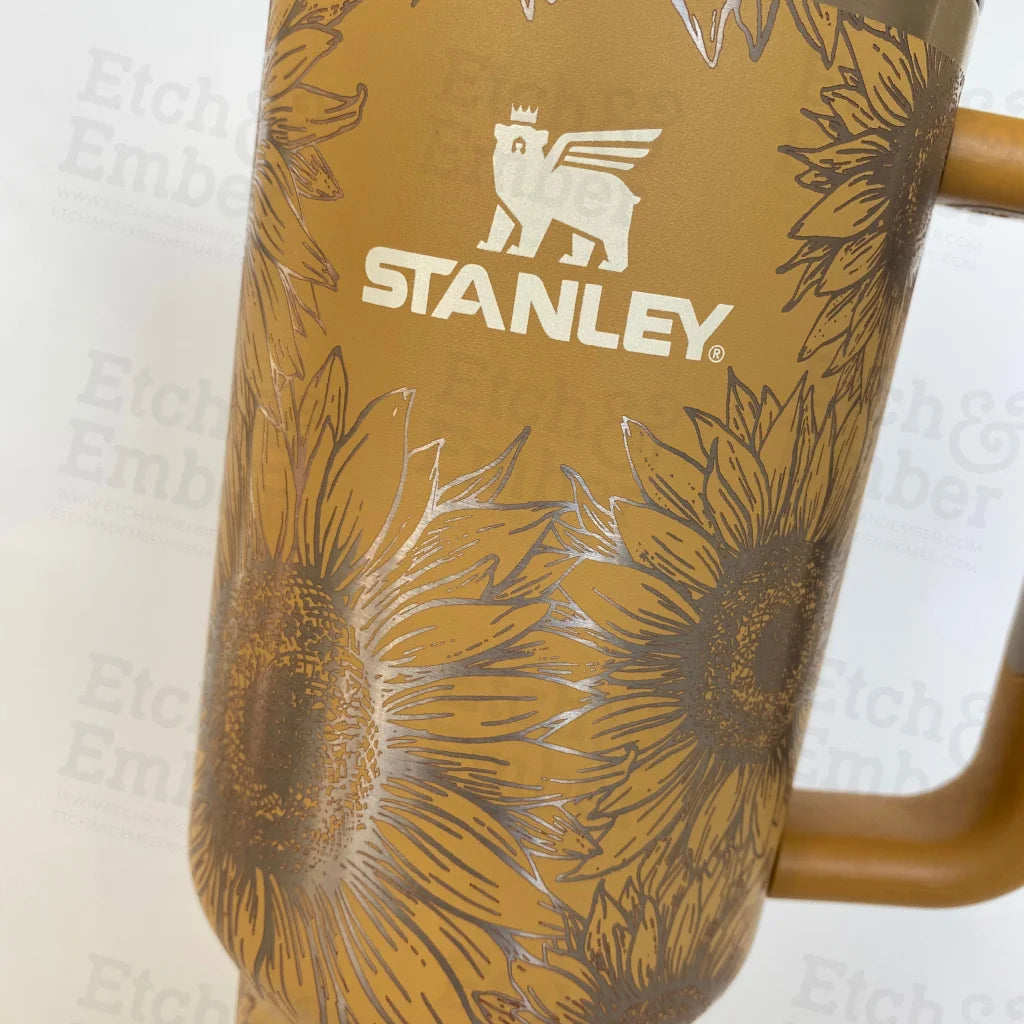 Sunflowers Custom Stanley Adventure Quencher 40 oz tumbler – Etch and Ember