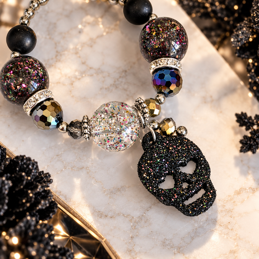 Sweetheart Skulls Halo Tumbler Handle Charm for Stanley