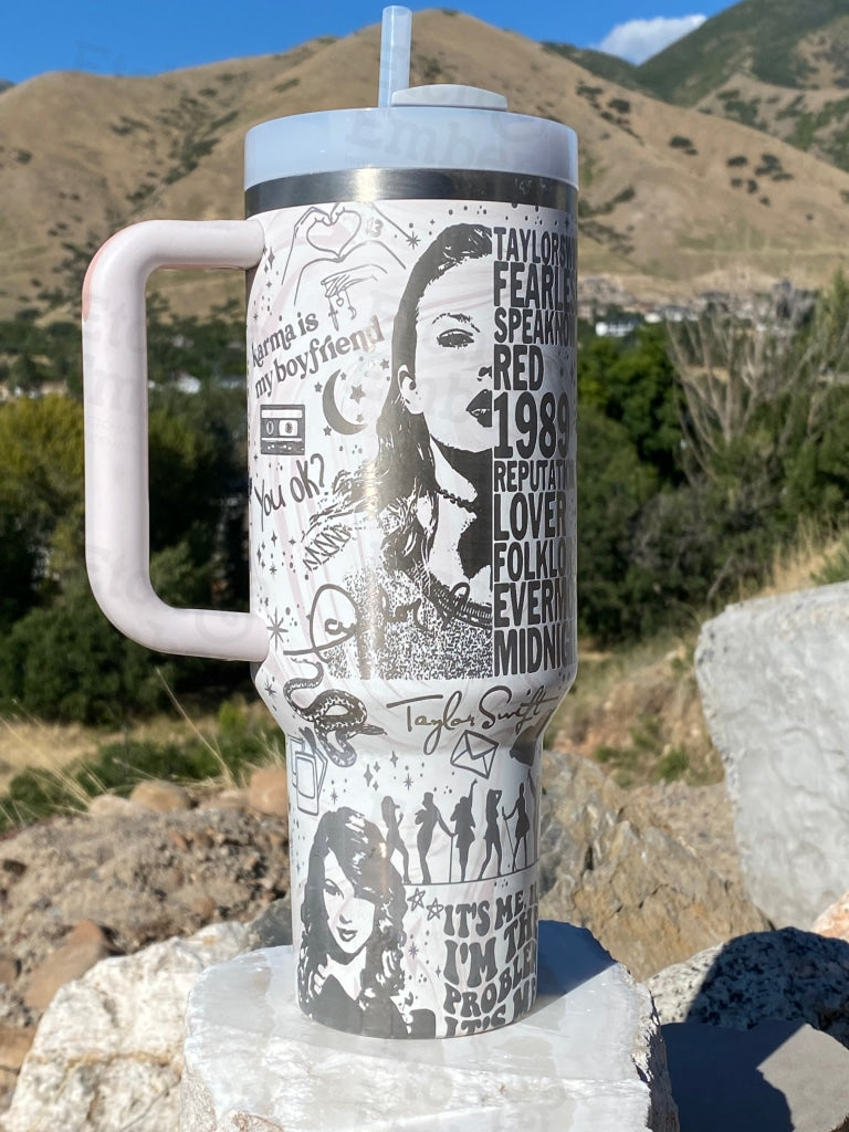 Taylor Swift Engraved Tumbler – Etch and Ember