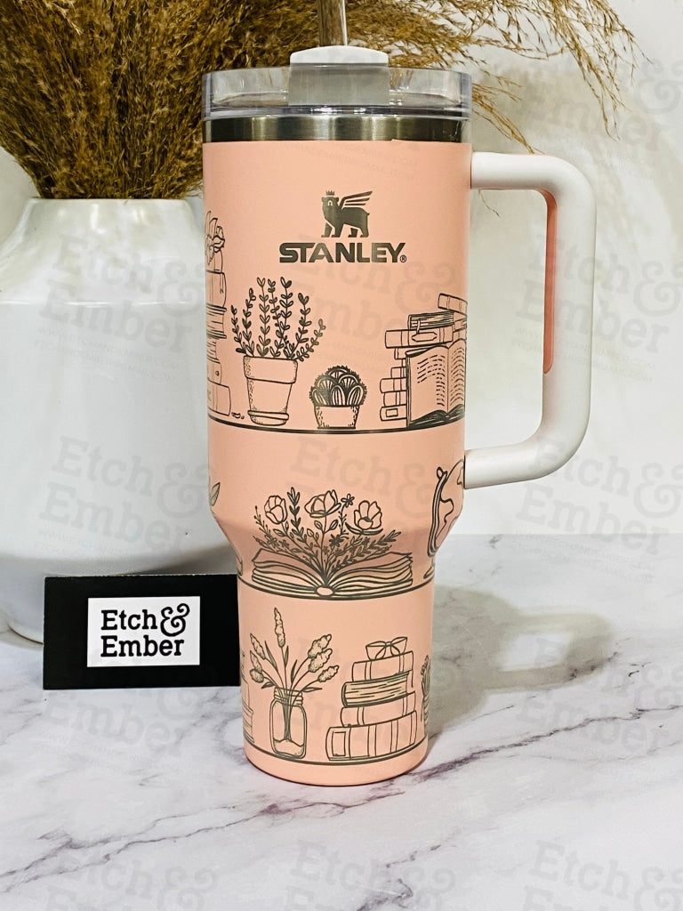 40 oz stanley mug with handle Teaching Is A Work Of Heart Custom Stanley Adventure Quencher 40 oz tumbler