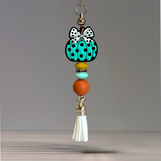 Teal Polka Dot Bar Tumbler Handle Charm for Stanley