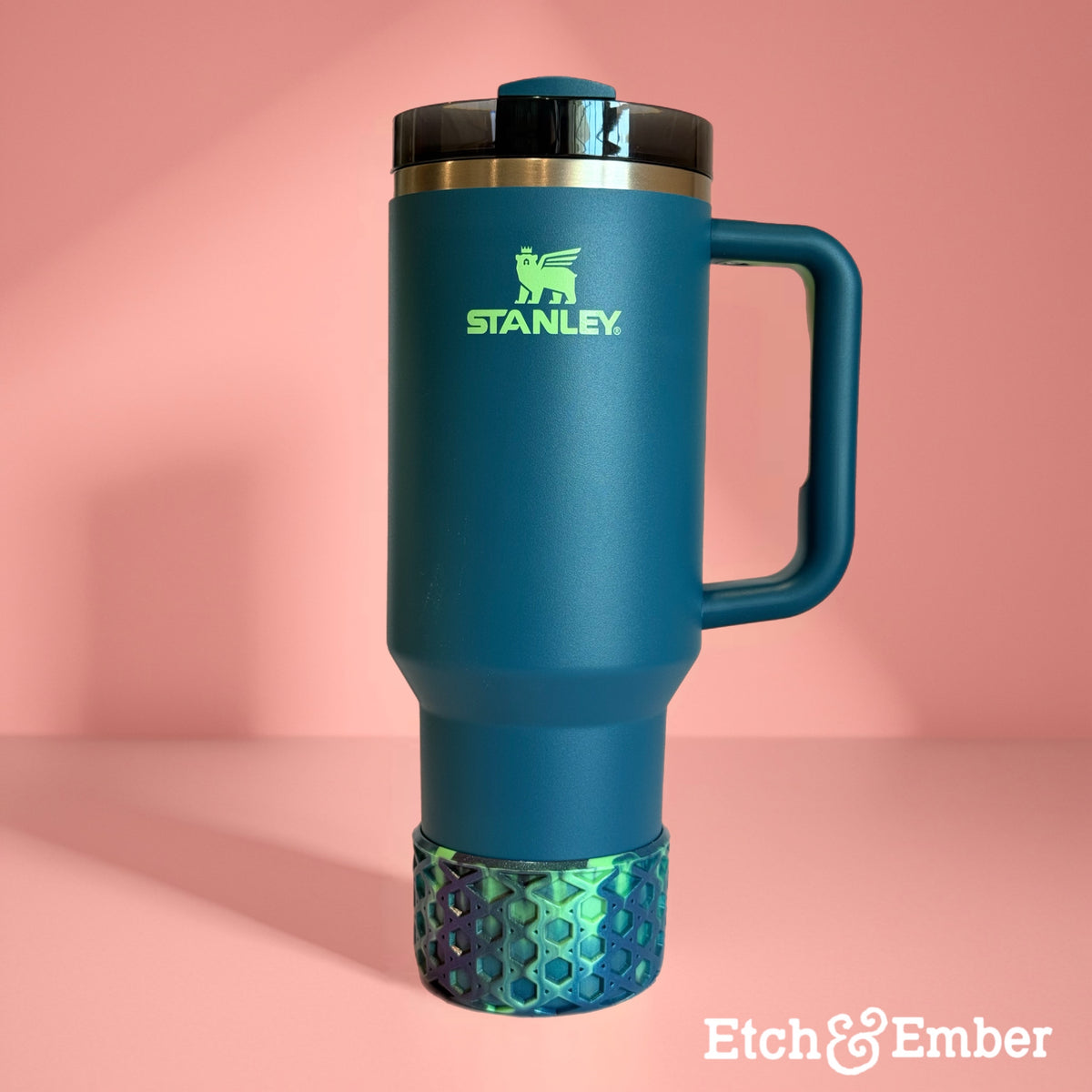 Tempest Tide metallic waffle silicone tumbler boot – view 2