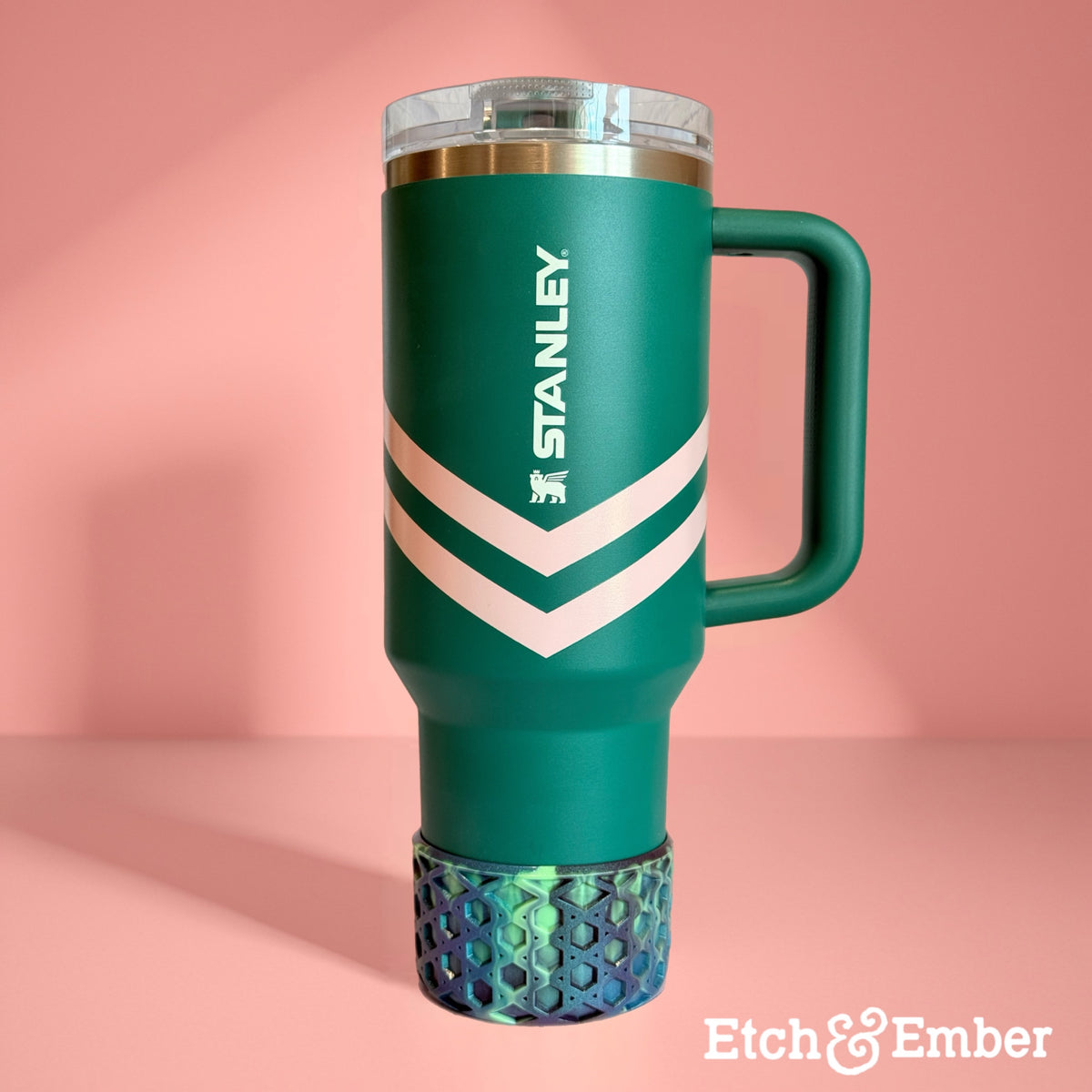 Tempest Tide metallic waffle silicone tumbler boot – view 4