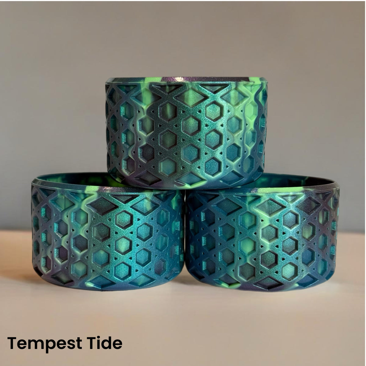 Tempest Tide metallic waffle silicone tumbler boot – view 5