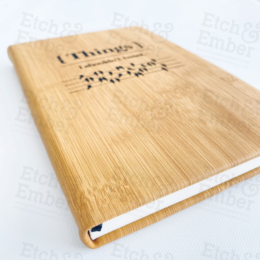 Things I Shouldnt Tweet Faux Leather Journal- Free Shipping