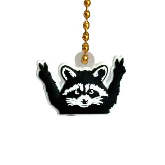 TRASH PANDA Raccoon Tumbler Handle Charm for HydroJug by Etch & Ember (charm)