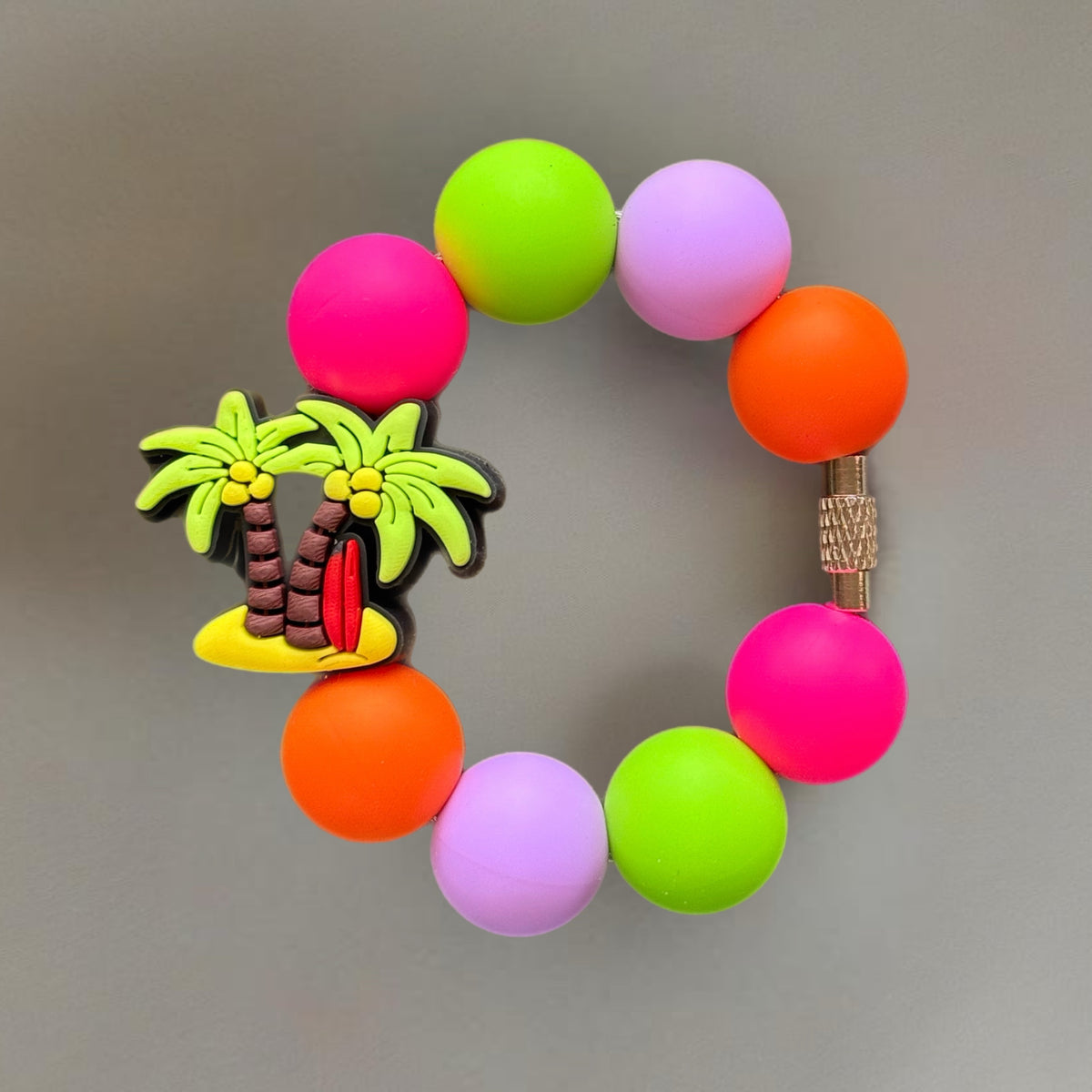 Tropical Vibes Handle Bracelet Tumbler Handle Charm