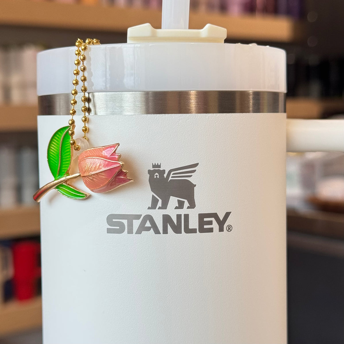 Tulip Tumbler Handle Charm, view 2, fits Owala FreeSip